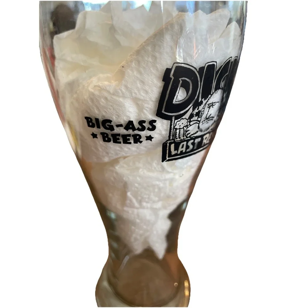 Dick's Last Resort Indianapolis Big Ass Beer Glass 8.5 in Tall